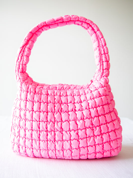 Puffer Tote - Perfectly Pink