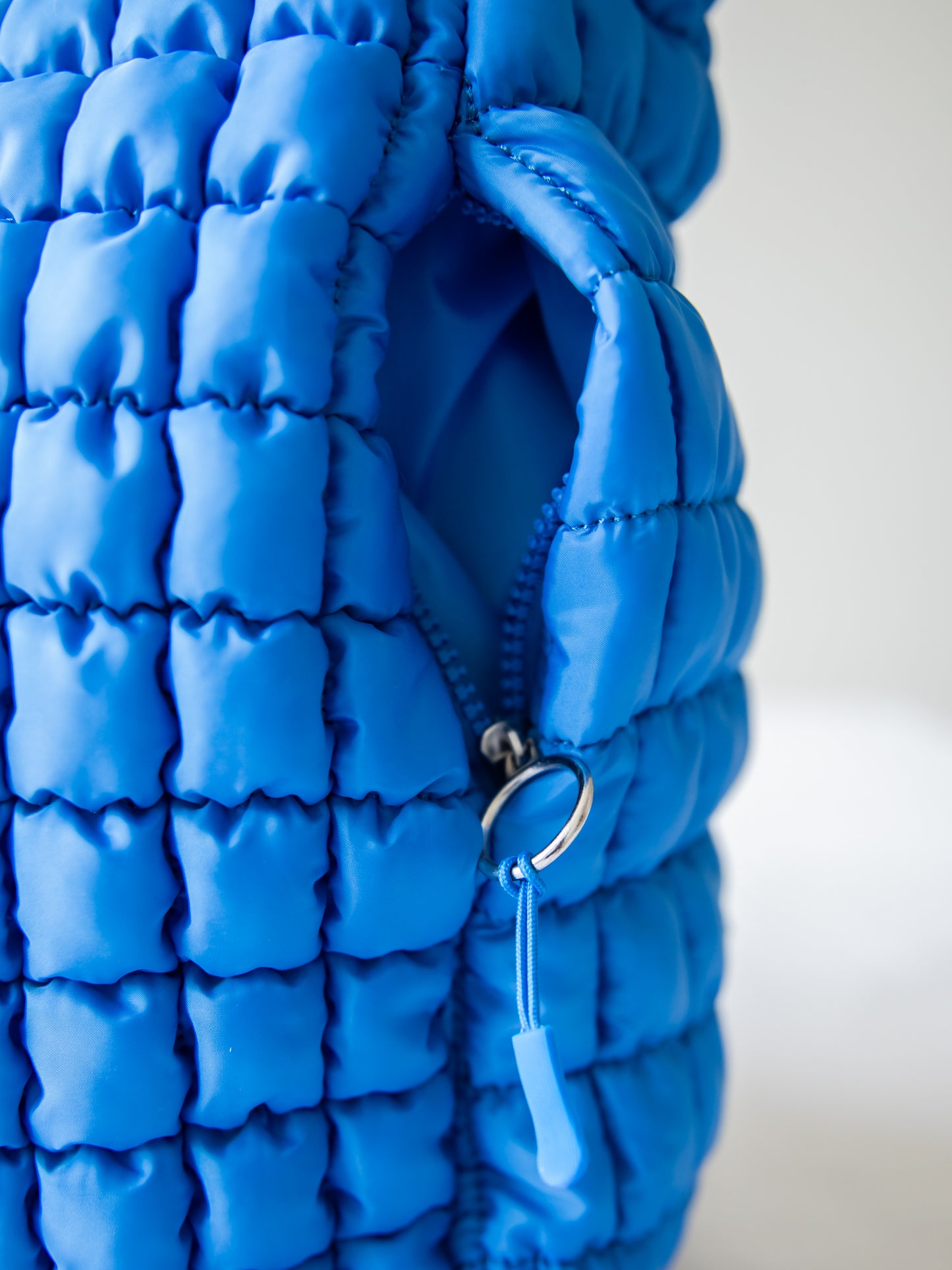 Puffer Tote - Royal Blue