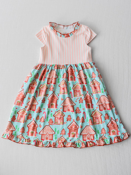 Maxi Play Dress - Gingerbread Town