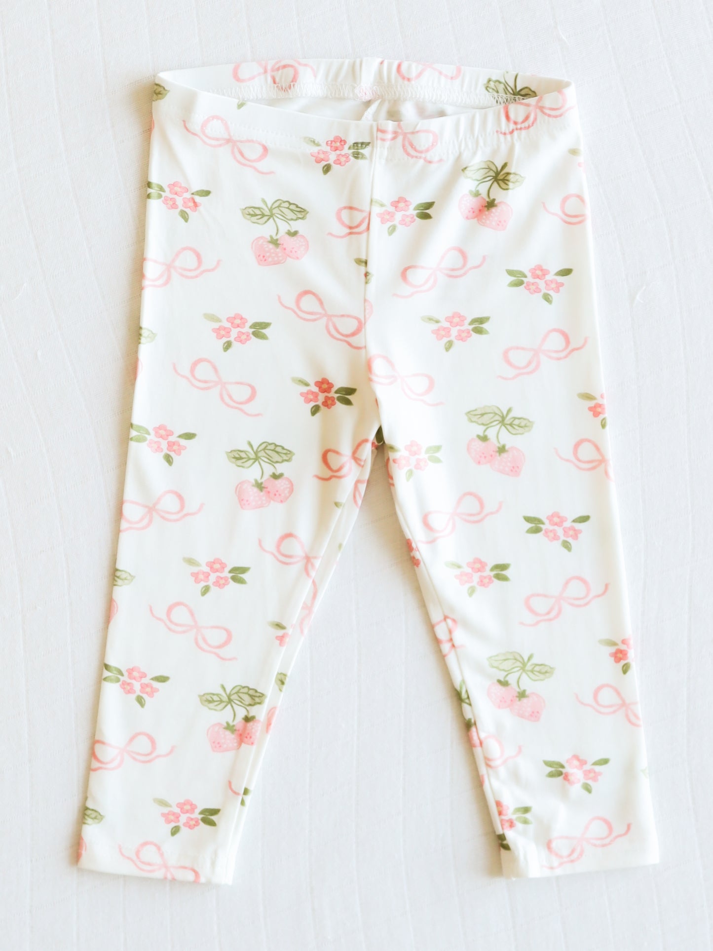 Cloud Fitted Pajamas - Pink Berry Bows