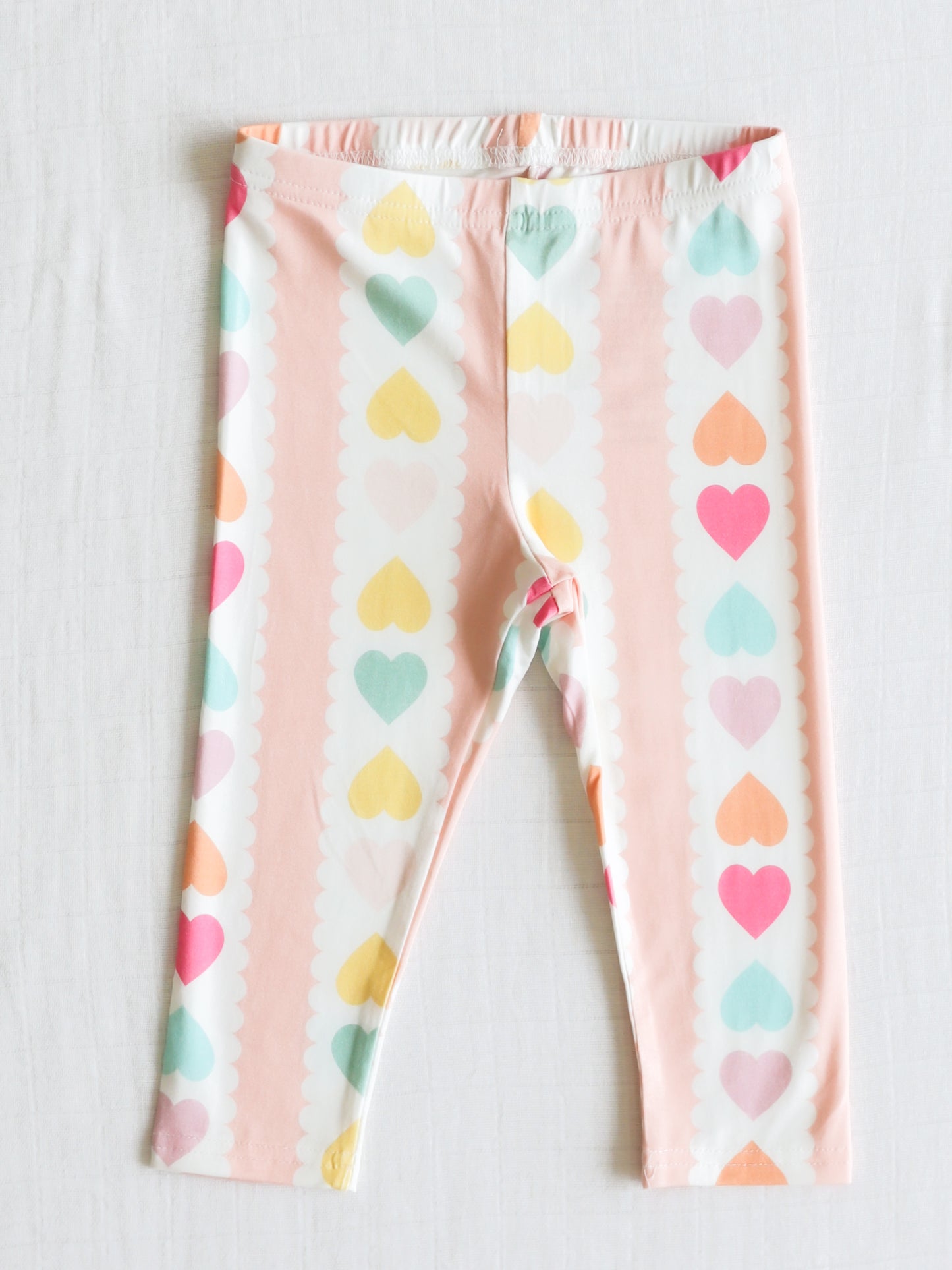Cloud Fitted Pajamas - Rainbow Hearts