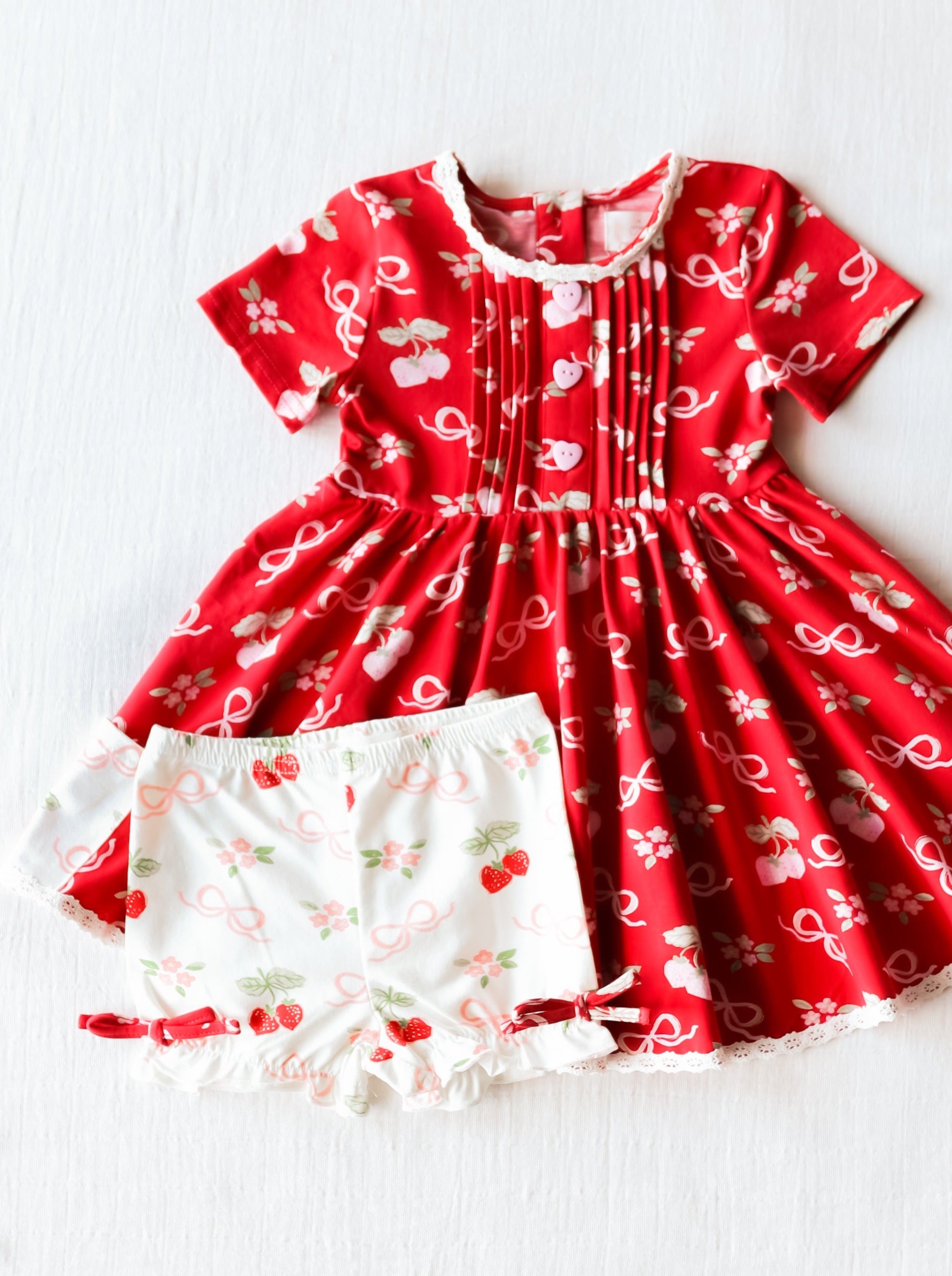 Nora Set - Sweet Strawberry Glaze - SweetHoney Clothing