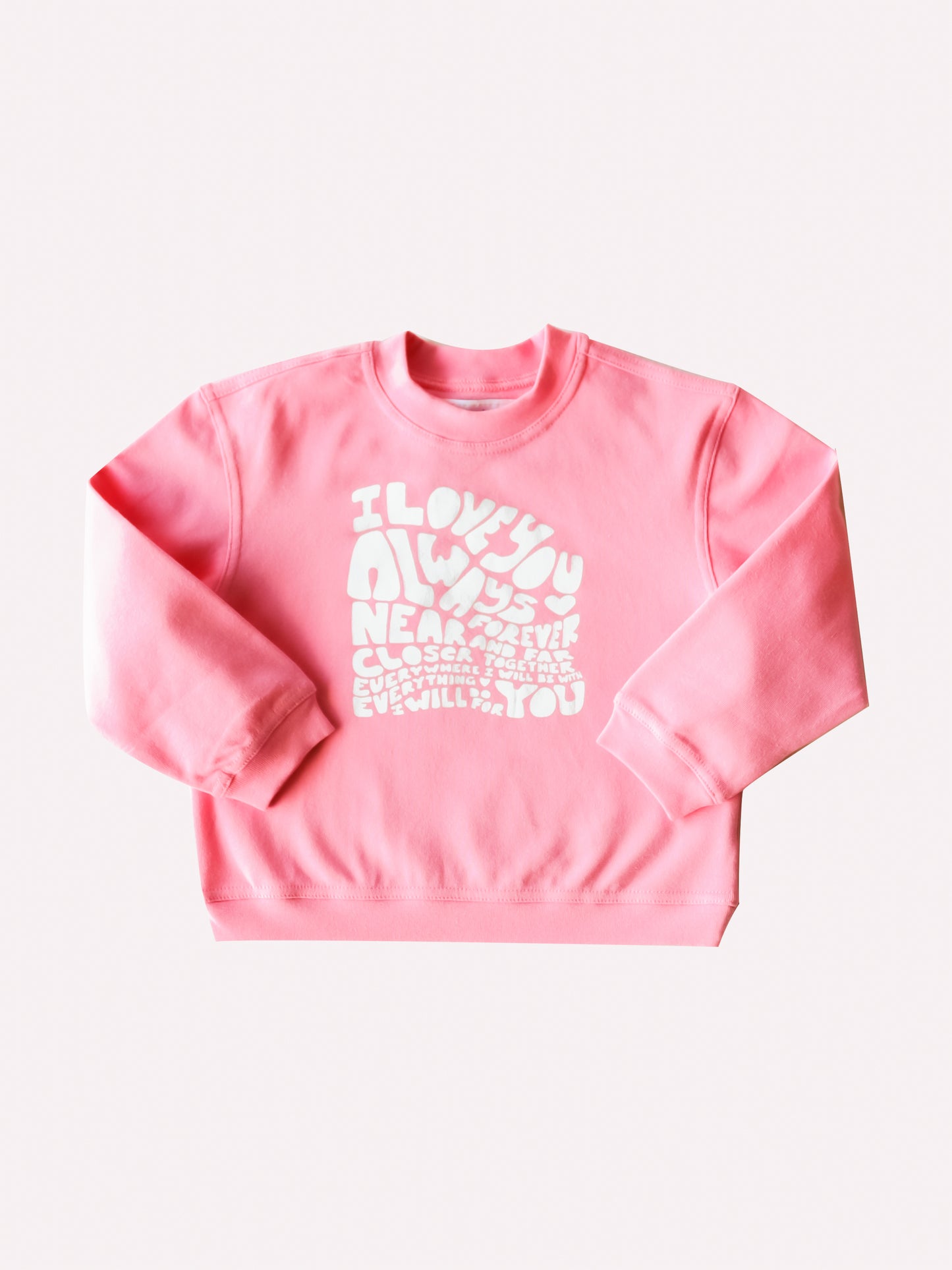 Warm Knit Sweatshirt - I Love You Always