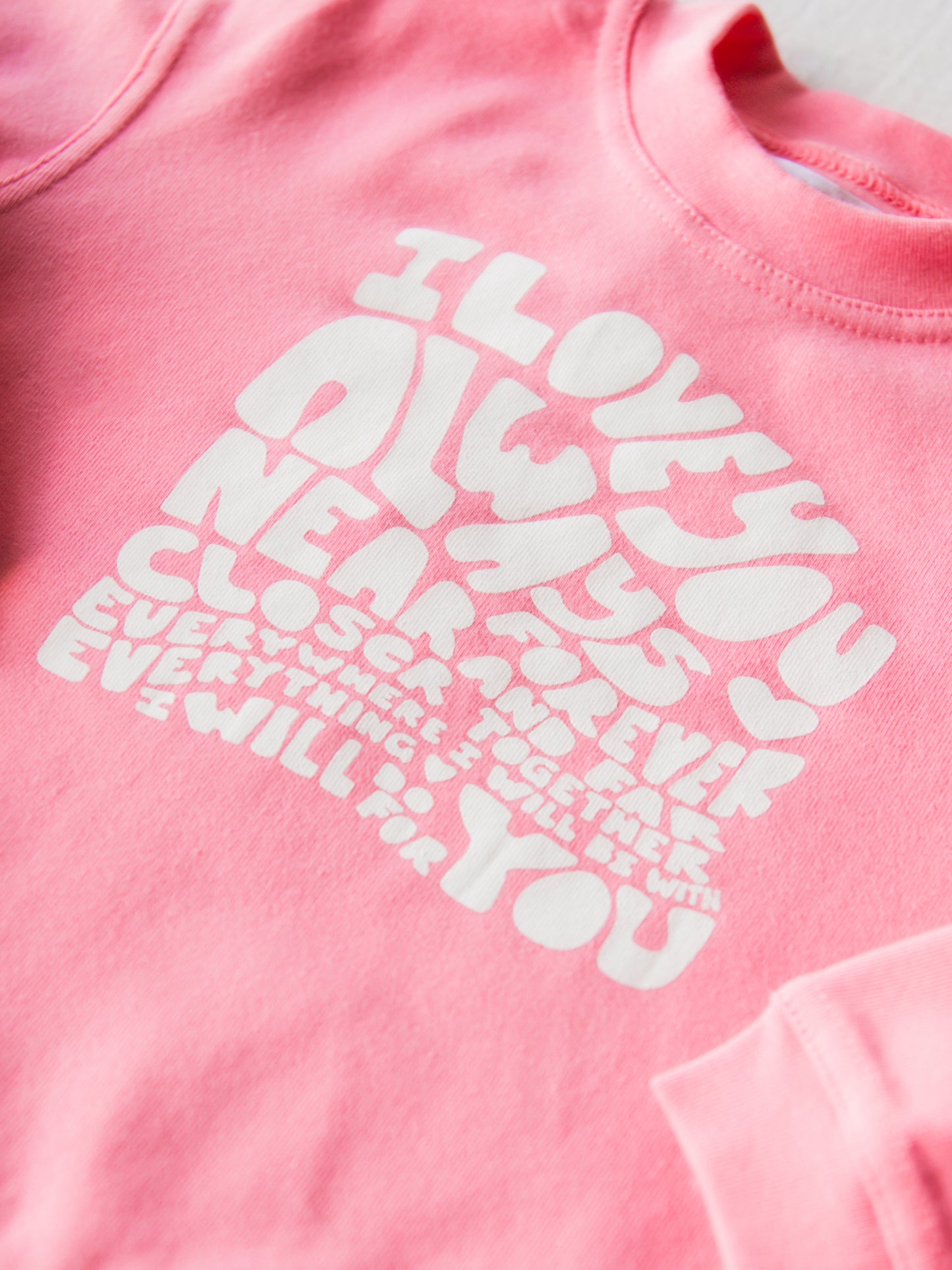 Warm Knit Sweatshirt - I Love You Always