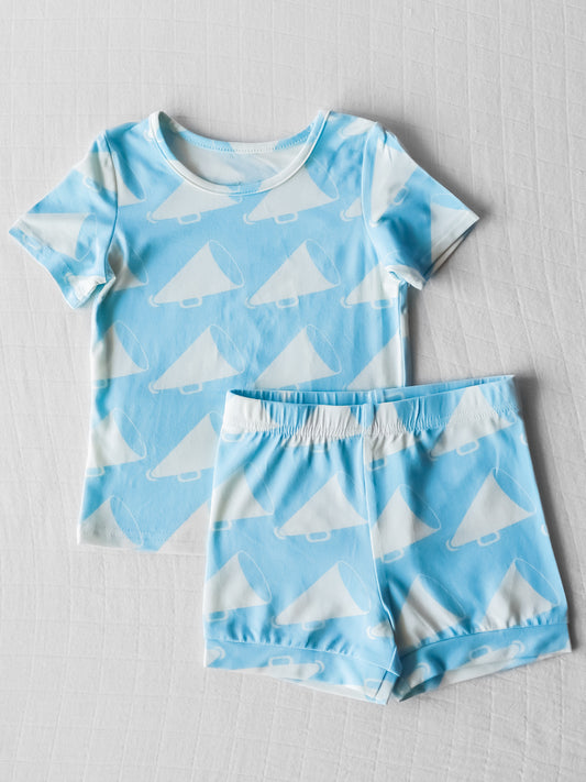 Cloud Fitted Short Set Pajamas - Cheer Squad