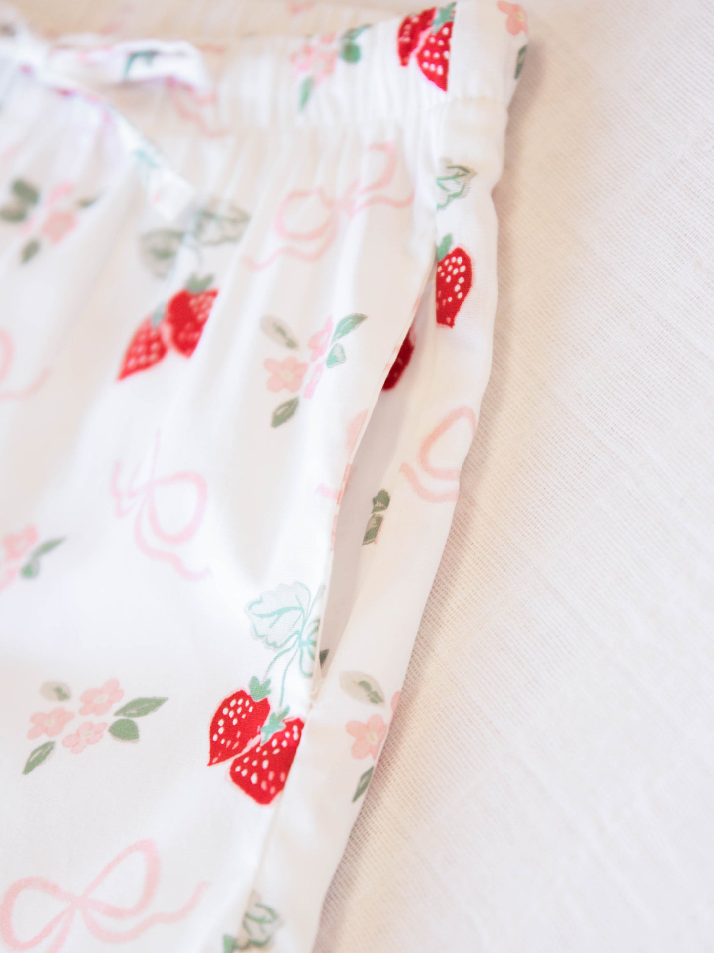 Ruffled Pocket Tunic Set - Sweet Strawberry Glaze
