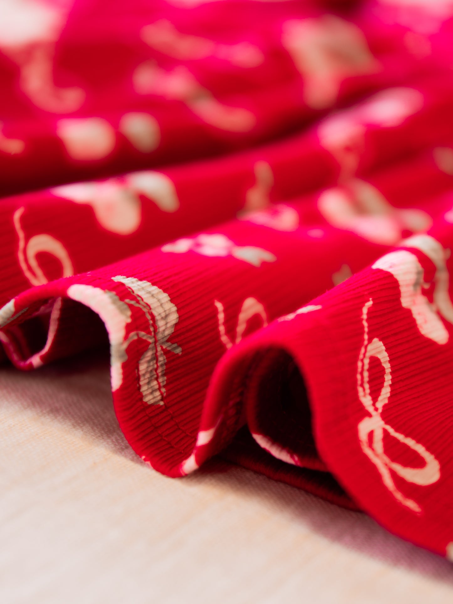Ribbed Knit Dress - Sweet Strawberry Glaze