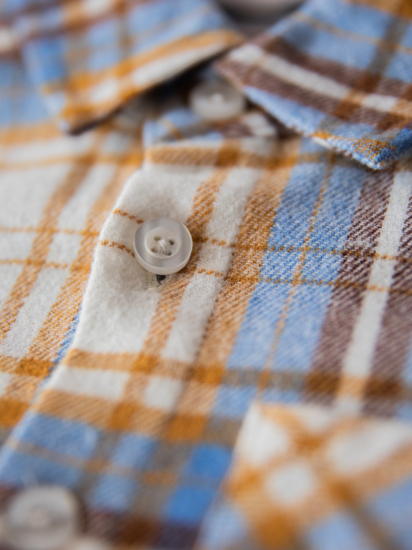 Button Up Shirt - Blue Stone Plaid