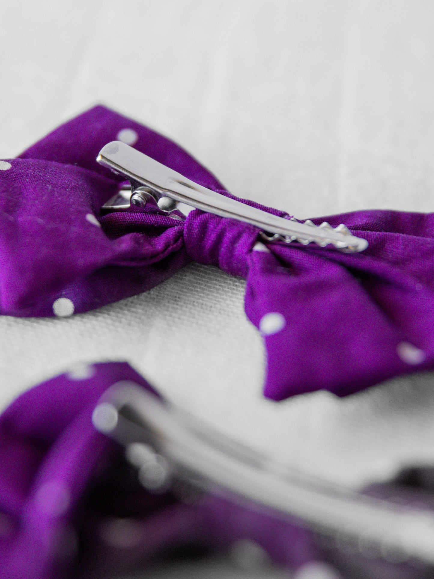 Bow Set Duo - Purple Dot