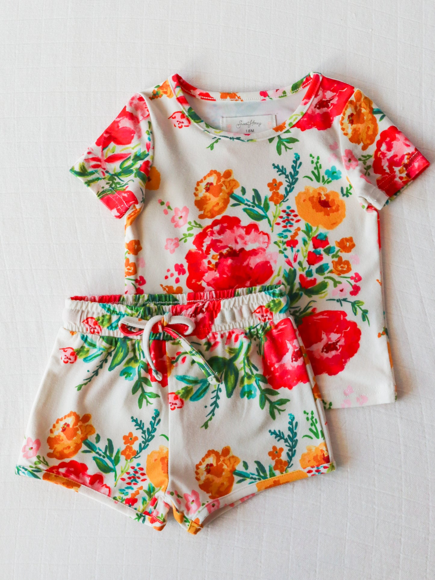 Tee & Short Play Set - Bright Zinnias