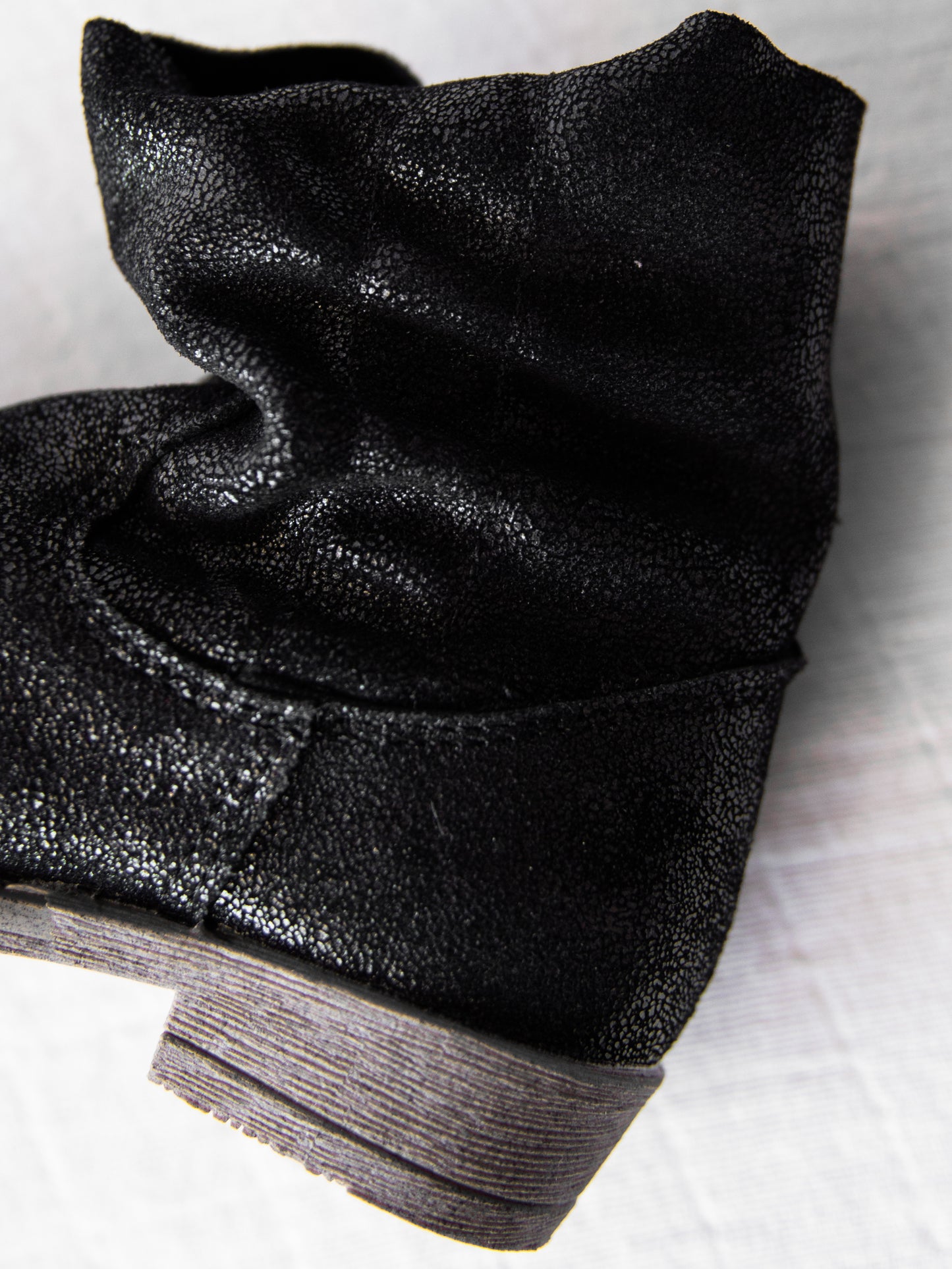 Slouchy Ankle Boot - Midnight Shimmer