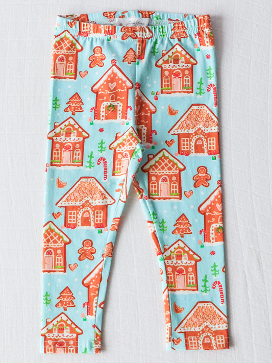 Frankie Leggings - Gingerbread Town