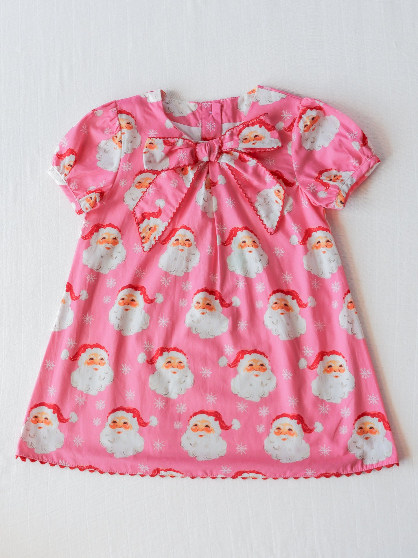 Priscilla Dress - Jolly St Nick in Pink