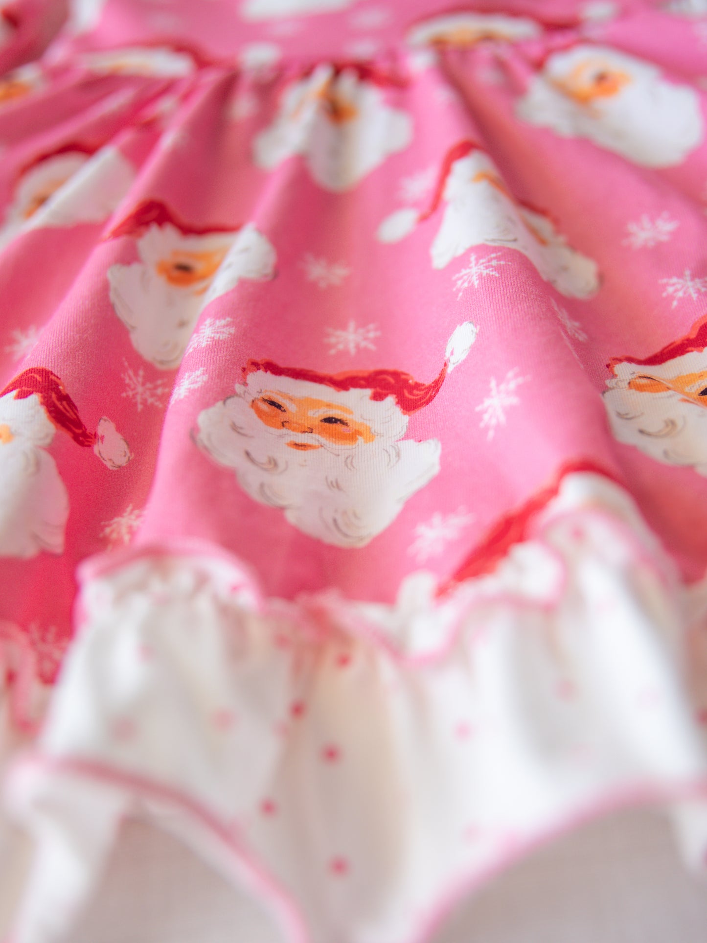 Flair Dress - Jolly St Nick in Pink