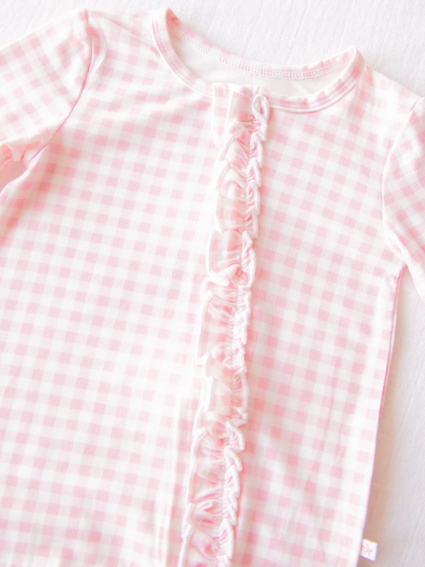 Cloud Layette - Flamingo Check