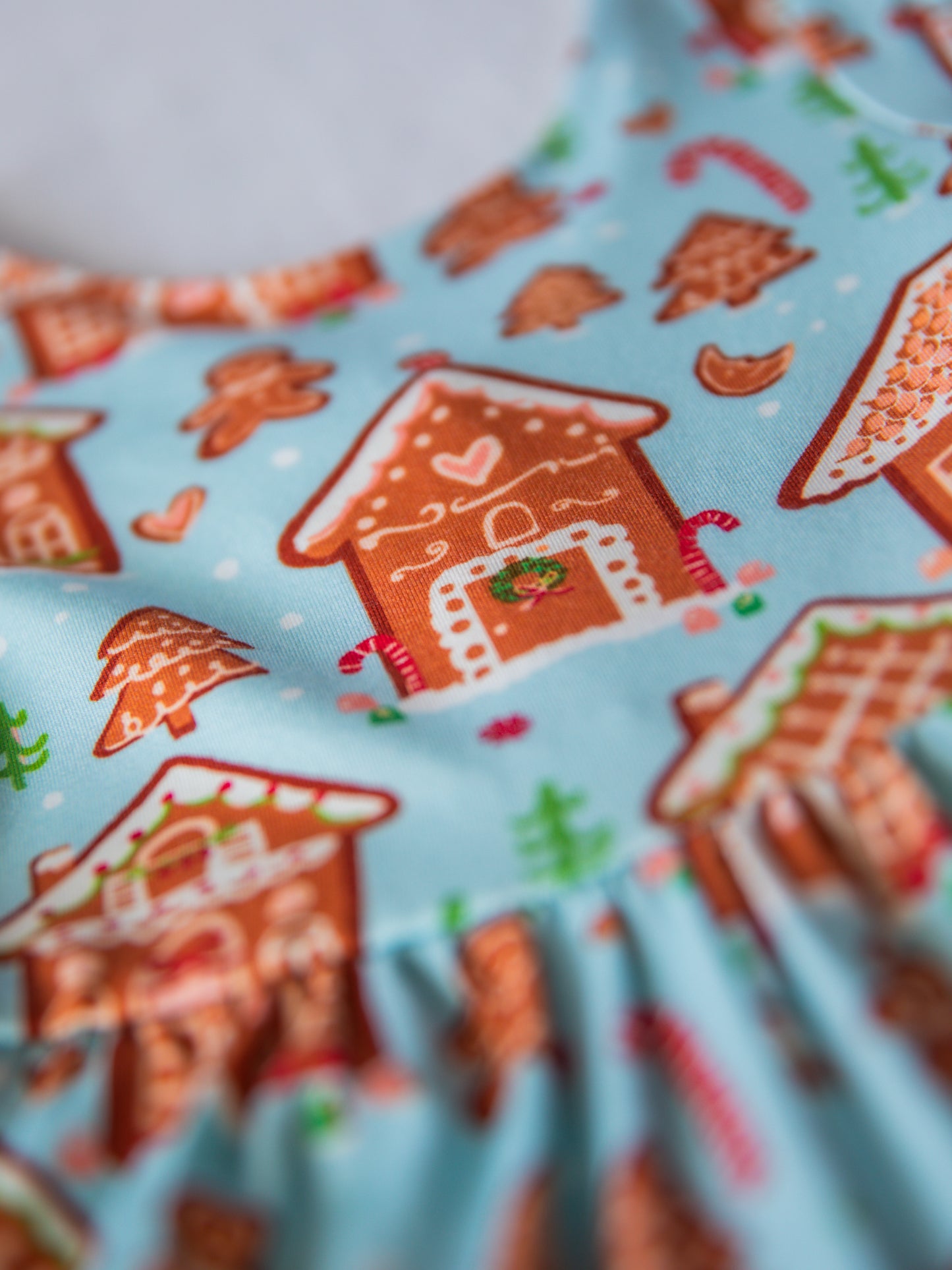 Leggy Romper - Gingerbread Town