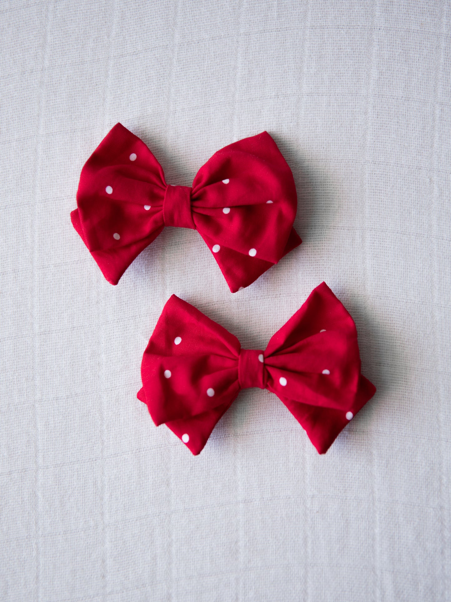 Bow Set Duo - Red Dotty