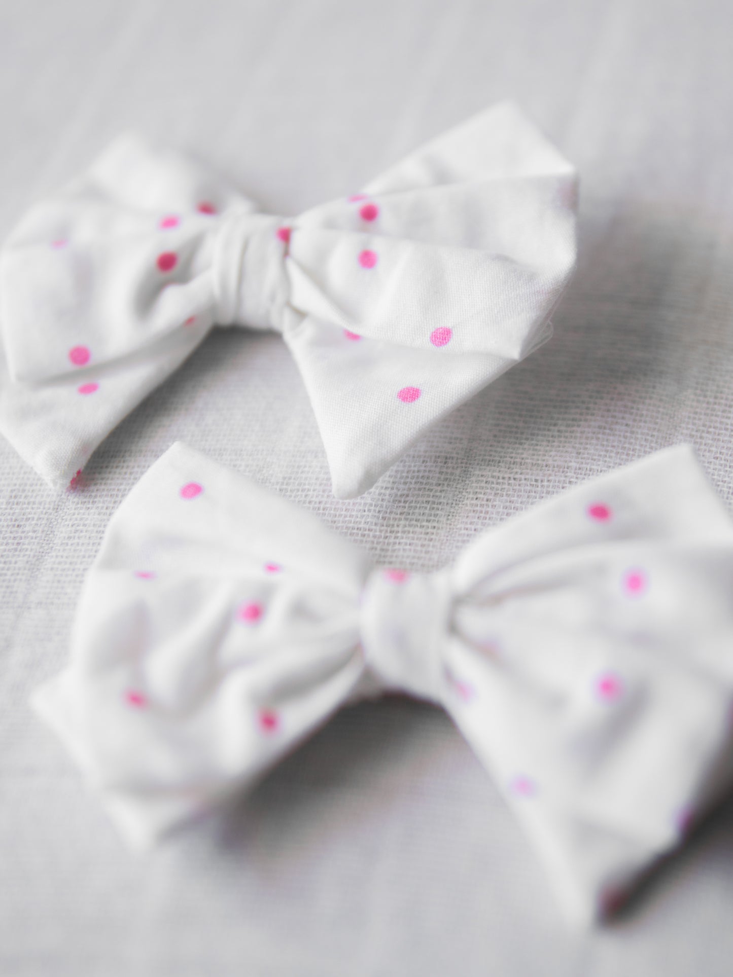 Bow Set Duo - Jolly Pink Dotty