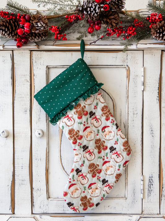 Ruffled Stocking - Christmas Cookies