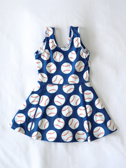 Tennis Dress - Home Run in Navy