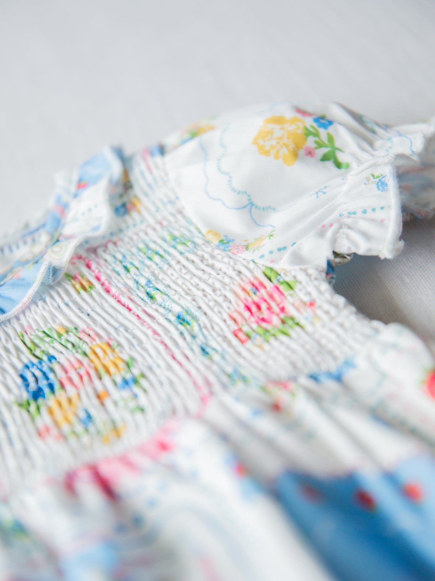 Smocked Bubble - Spring Patchwork