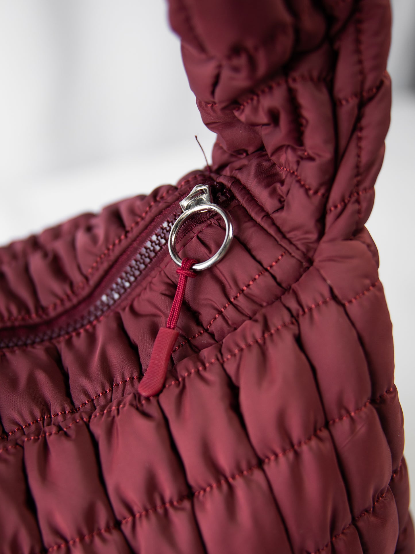 Puffer Tote - Maroon