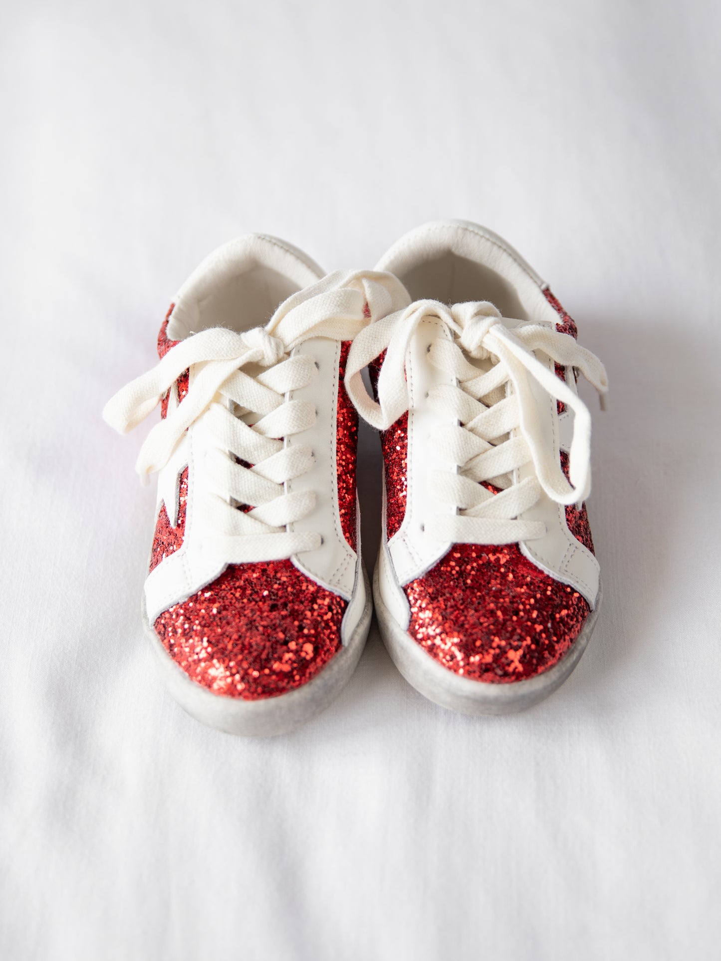 SweetHoney Sneakers - Red Sparkle