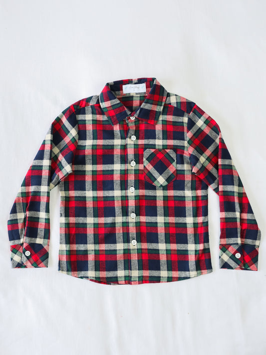 Button Up Shirt - Holiday Cheer Plaid