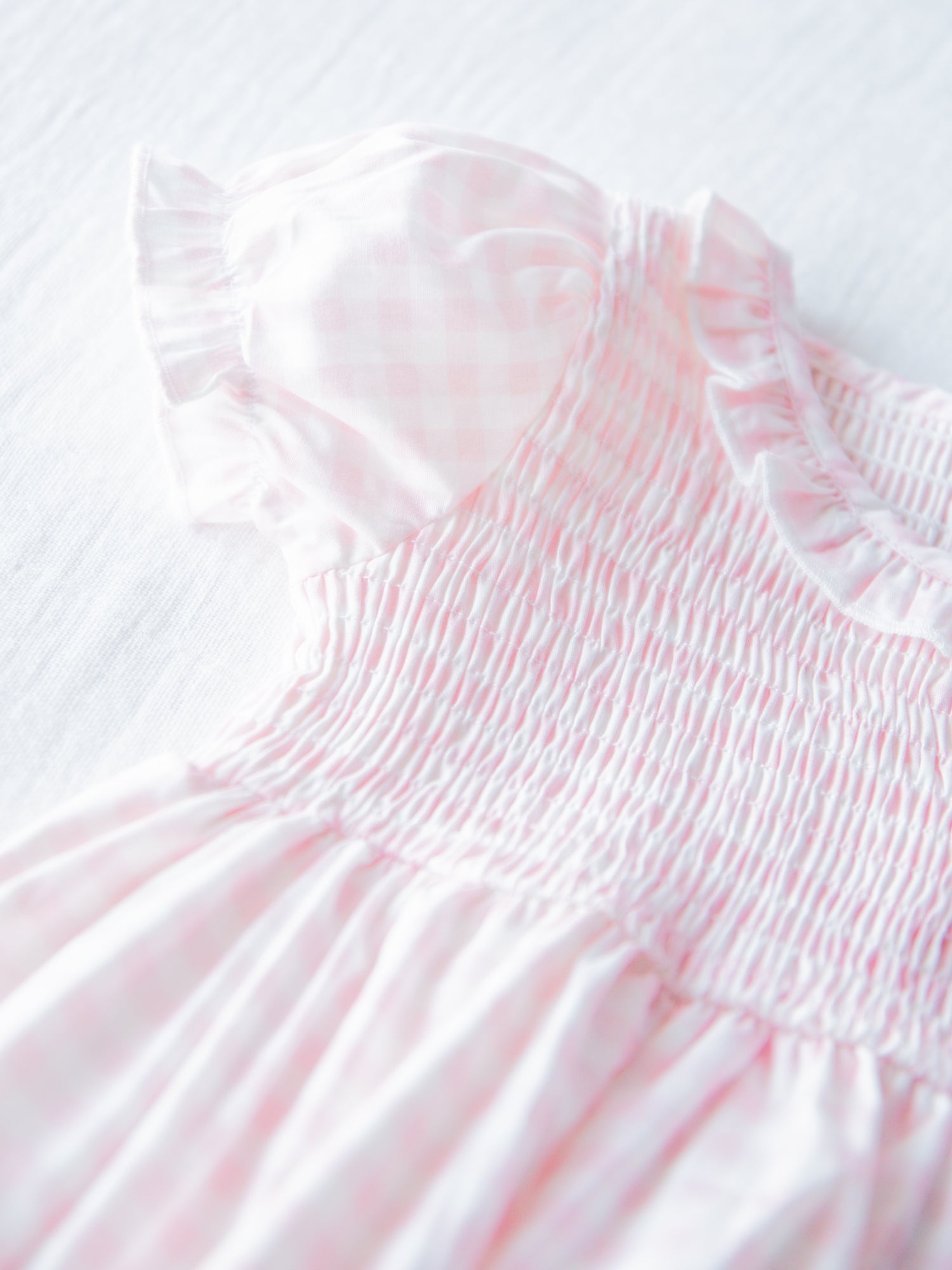 Smocked Bubble - Pink Check - SweetHoney Clothing