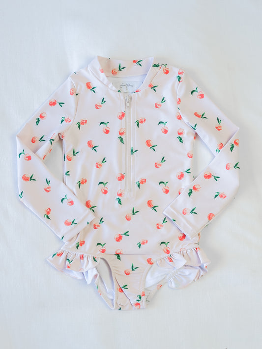 Solid Rash Guard - Peaches