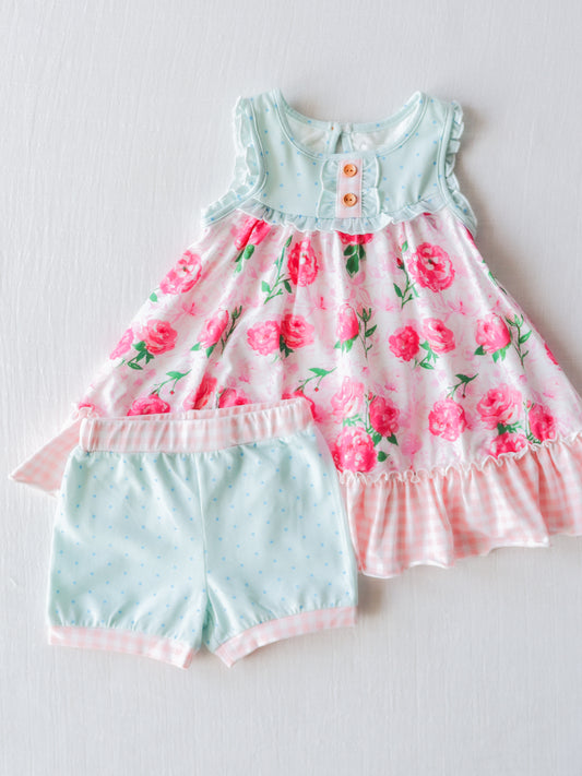 Out to Play Set - Raspberry Roses