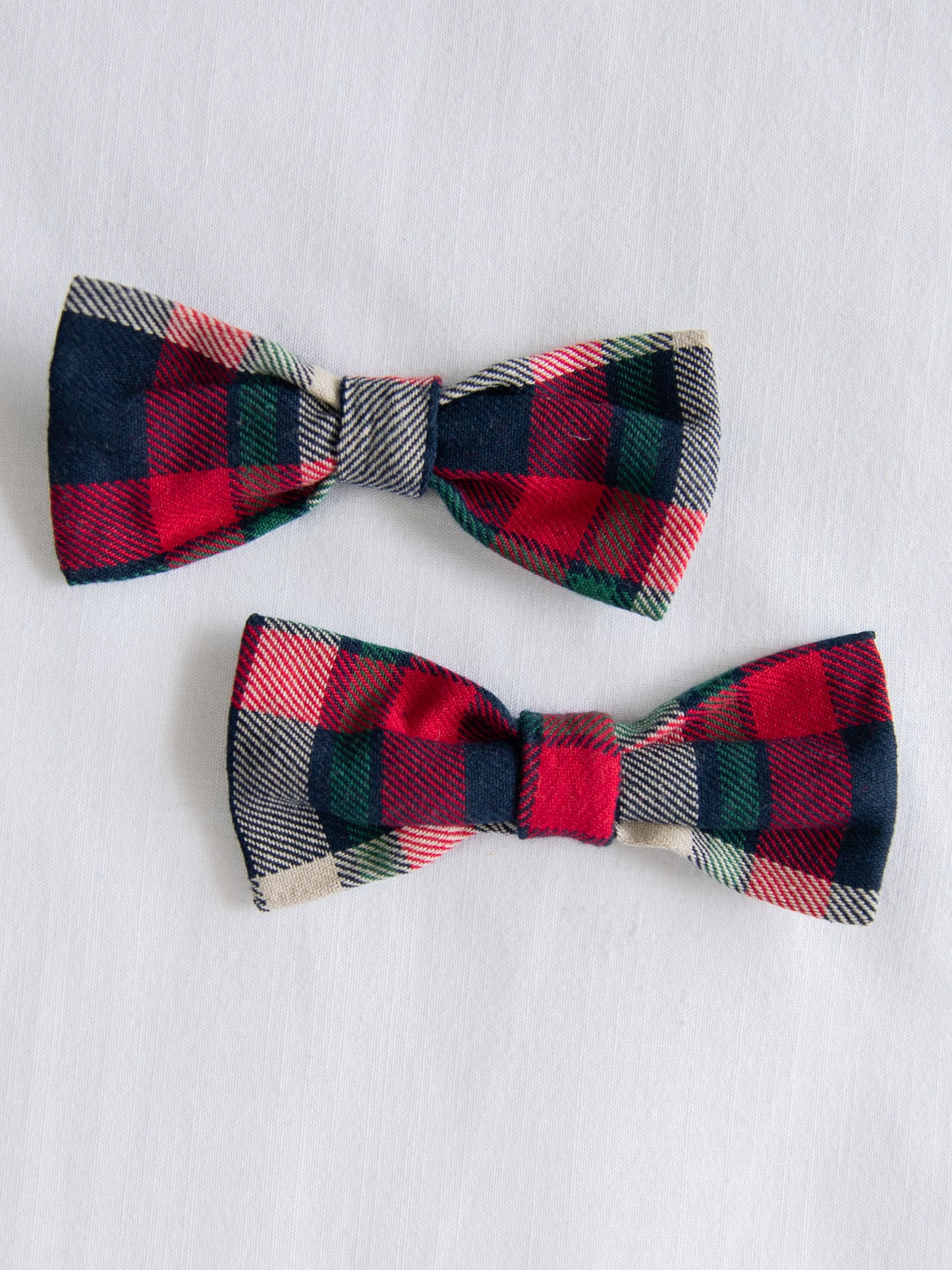 Bow Set Duo - Holiday Cheer Plaid