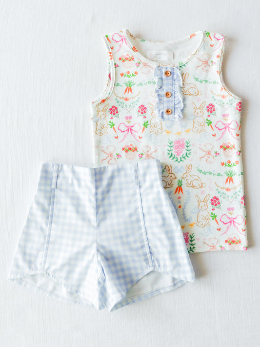 Playsuit Set - Down the Bunny Trail