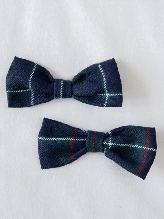 Bow Set Duo - Winter Park Plaid