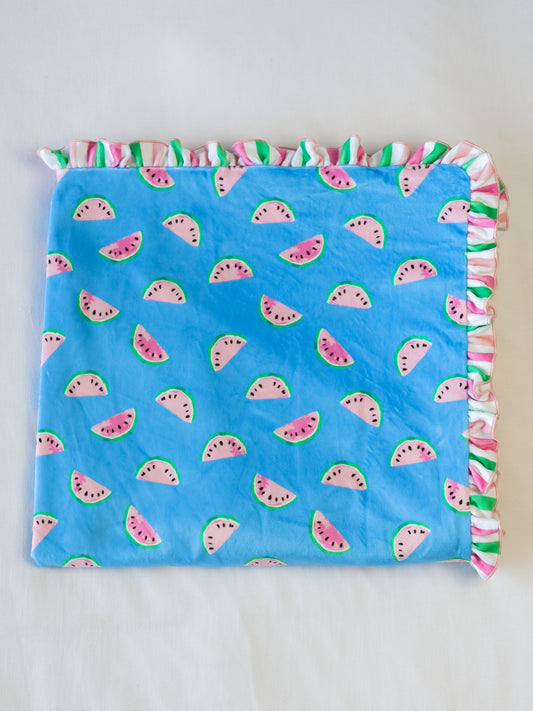 Ruffled Beach Blanket - Sweet Watermelon