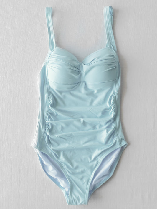 Women's Ruched One Piece - Dolphin Blue