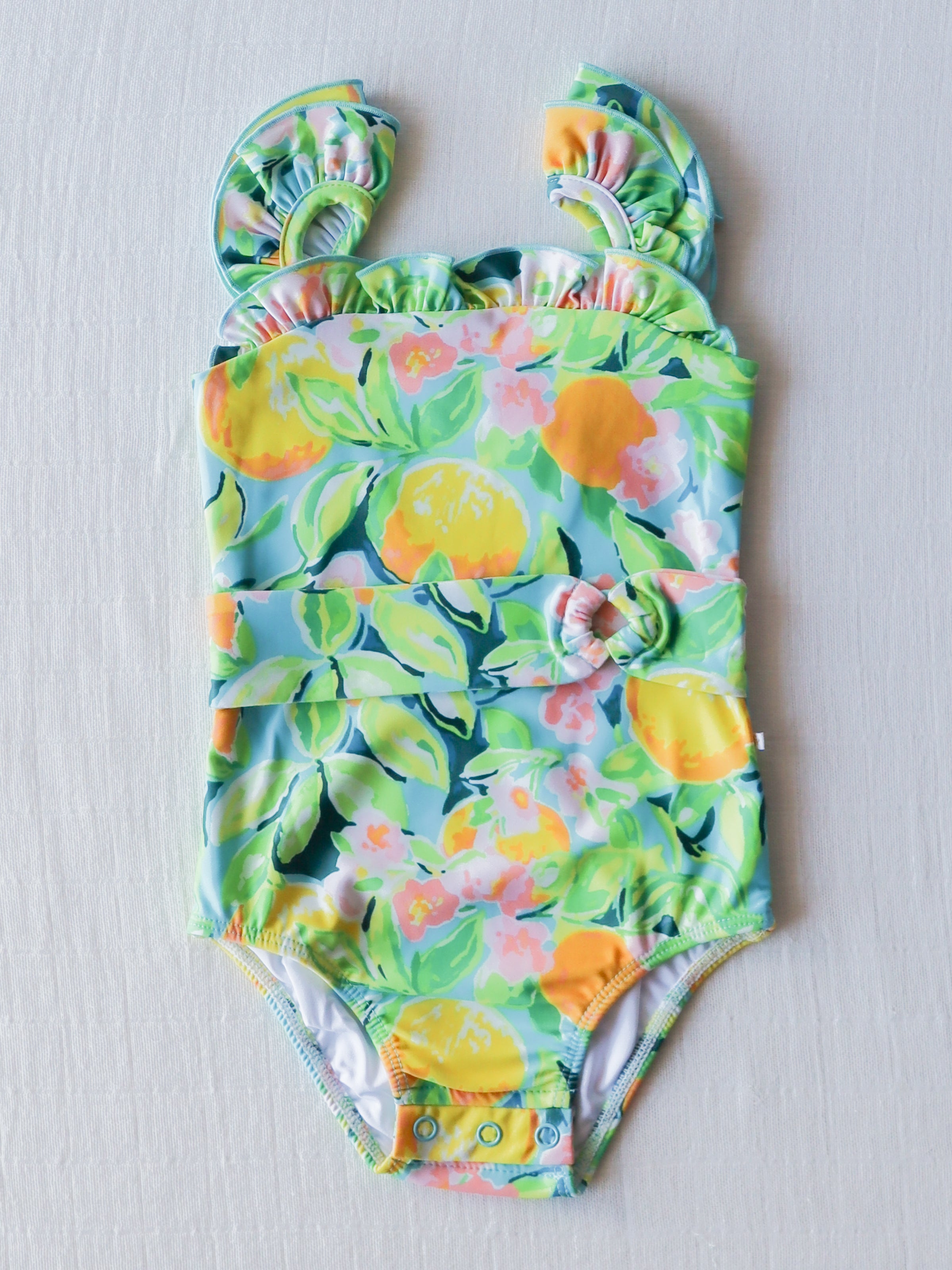 Maisie One Piece - Bright Lemon Floral - SweetHoney Clothing