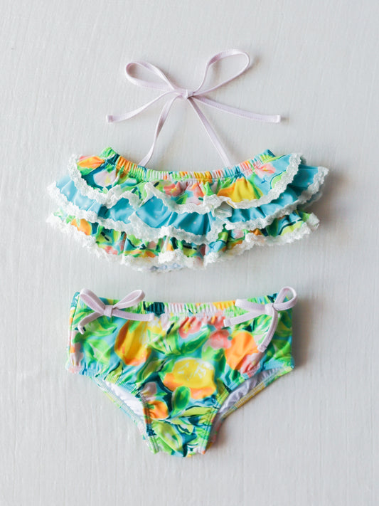 Milly Frilly - Bright Lemon Floral