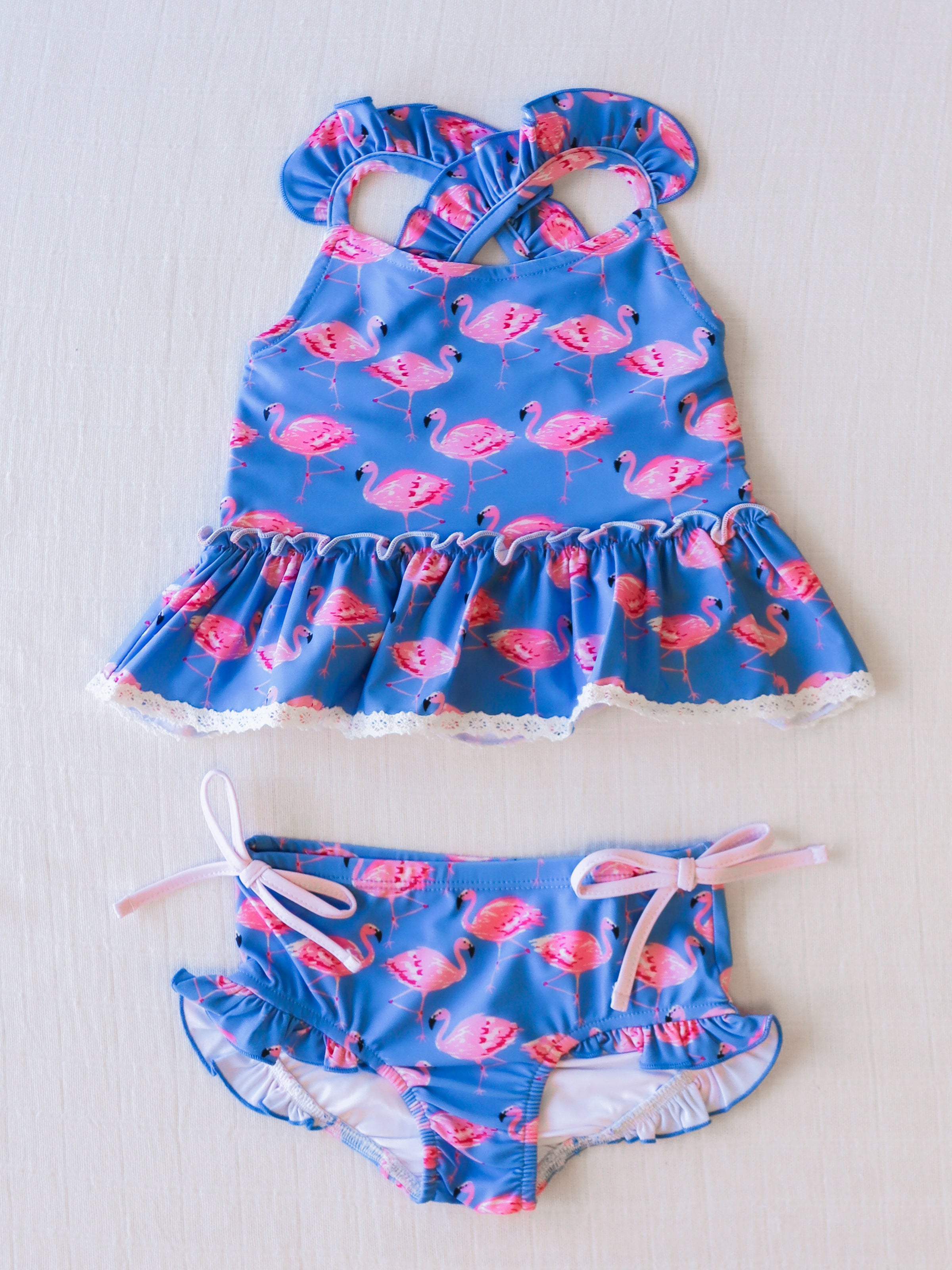 Maddi Tankini - Flamingo Blue - SweetHoney Clothing