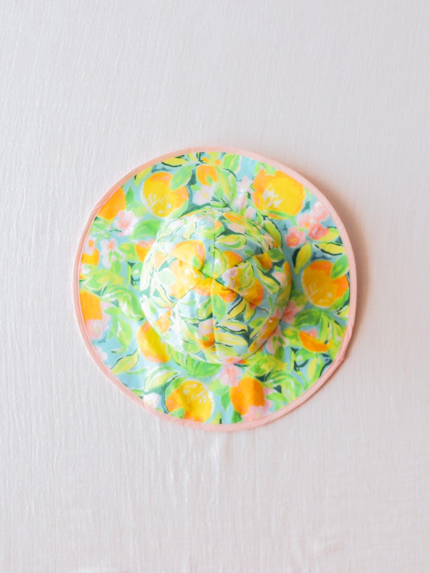 Baby Sunhat - Bright Lemon Floral