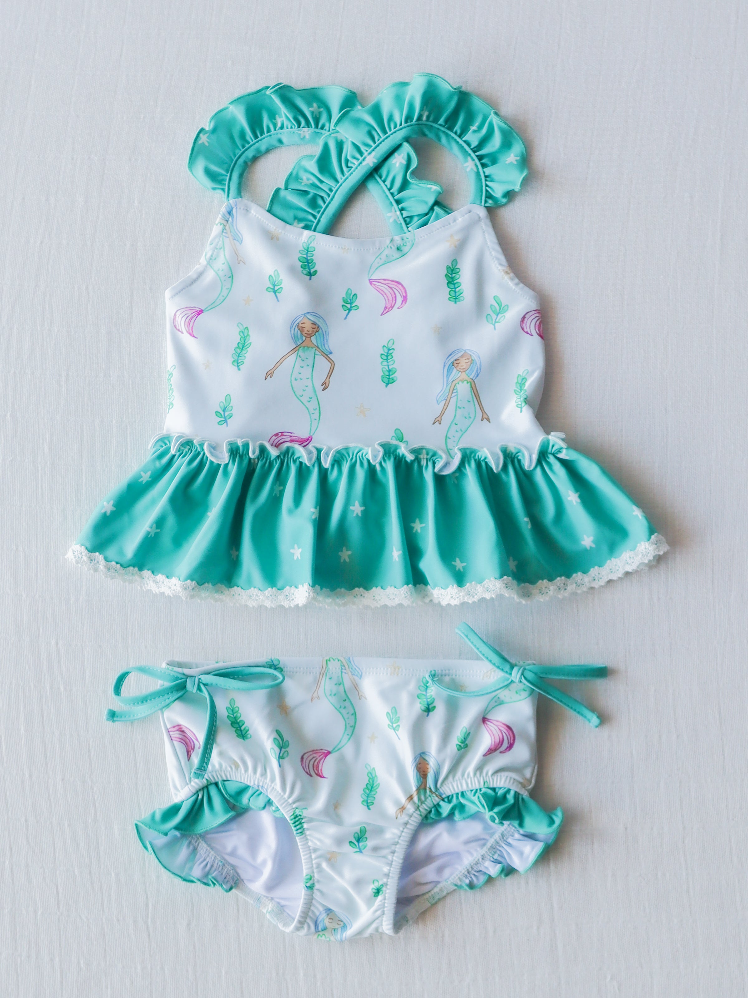 Maddi Tankini - Mermaid Princesses - SweetHoney Clothing