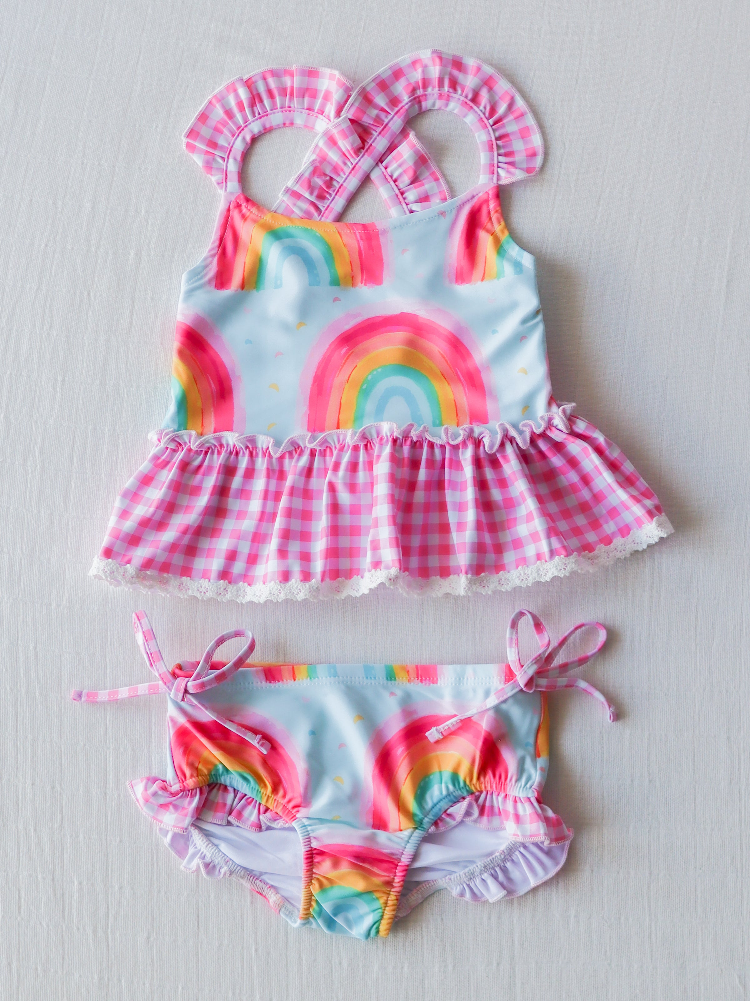 Maddi Tankini - Candy Rainbows - SweetHoney Clothing