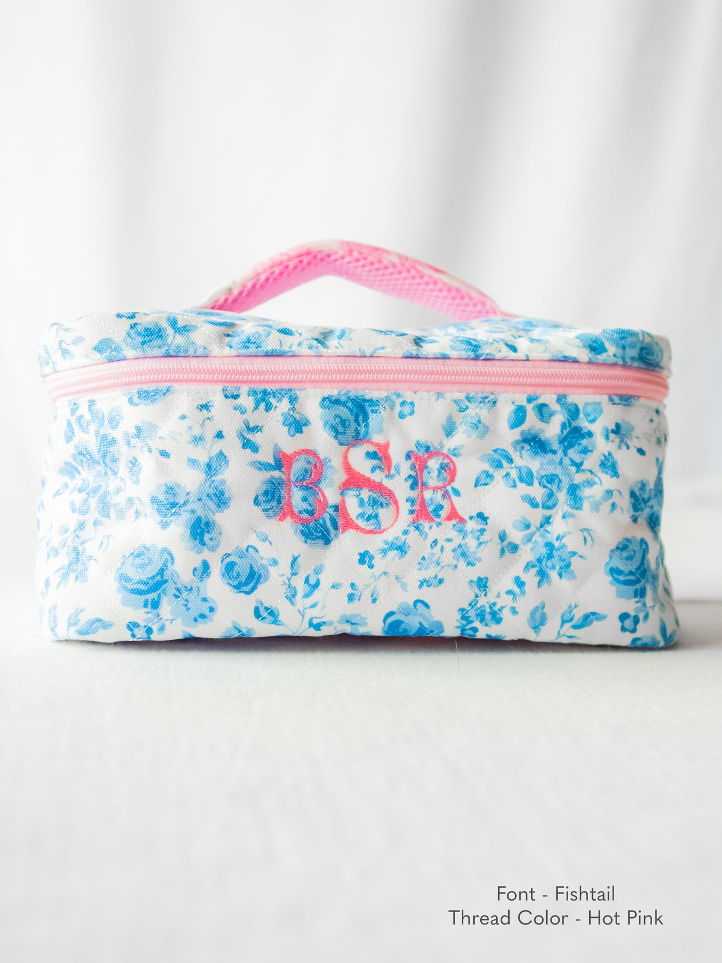 Cosmetic Case - Blooming Blues