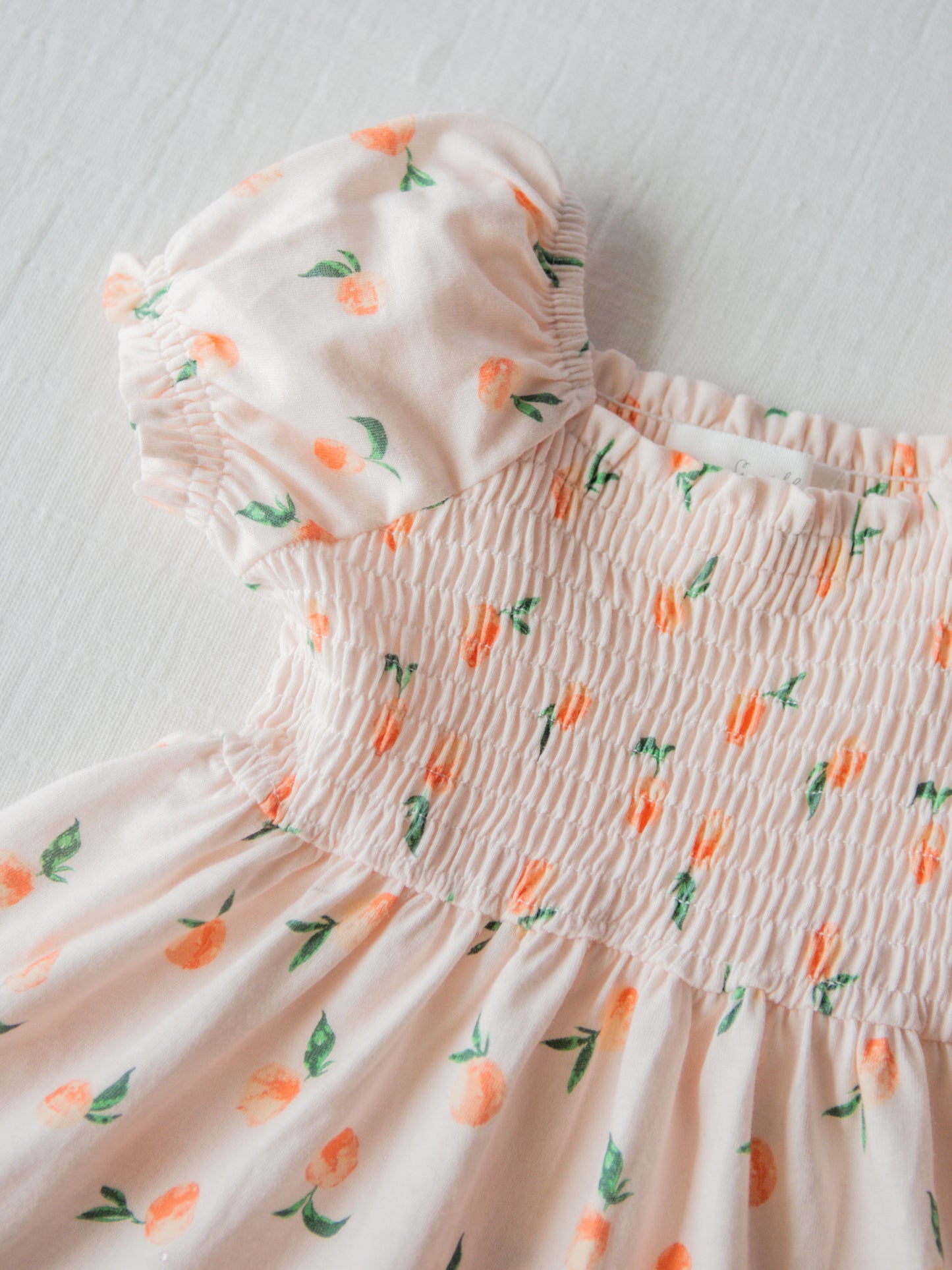 Puff Sleeve Dress - Peaches