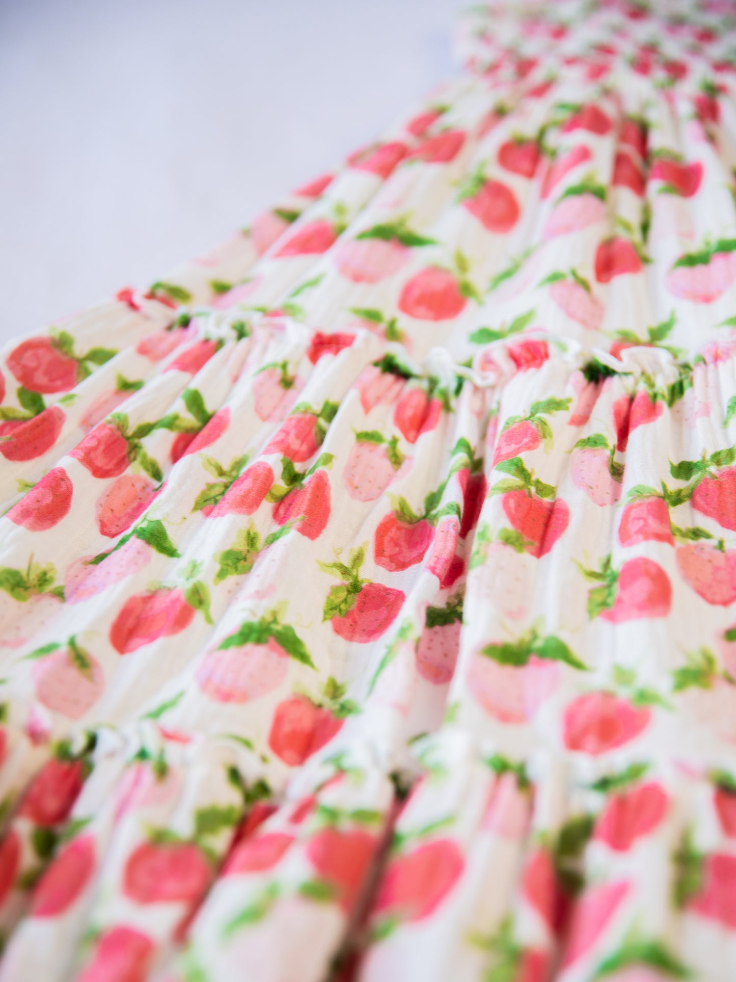 Beach Dress - Watercolor Strawberries