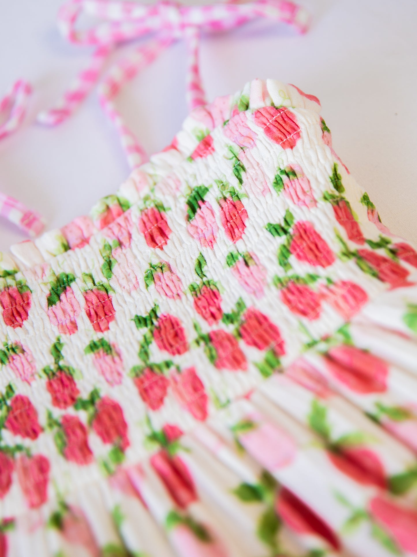 Beach Dress - Watercolor Strawberries