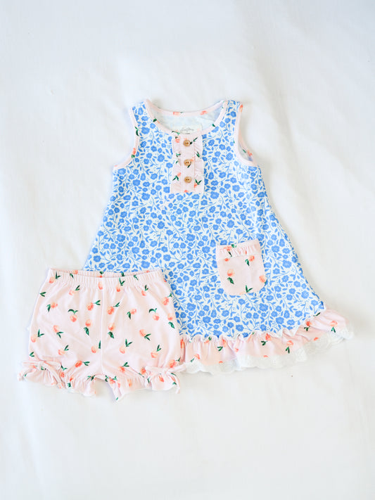 Everyday Play Dress - Lovely Petals Periwinkle