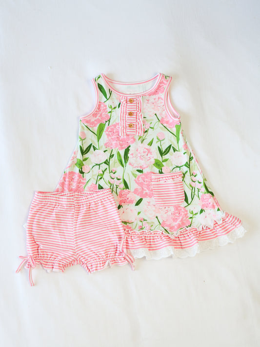 Everyday Play Dress - Soft Peonies