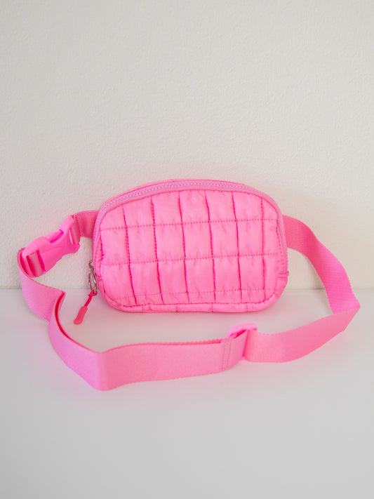 Puffer Belt Bag - Perfectly Pink