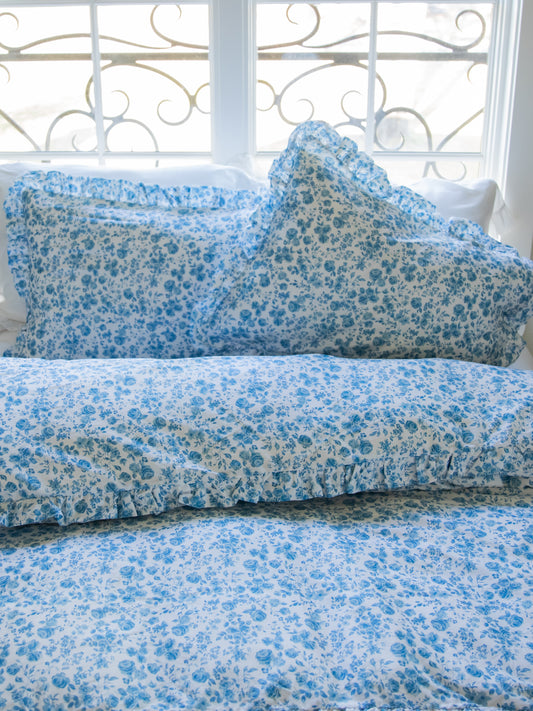 Duvet Cover + Sham(s) - Blooming Blues